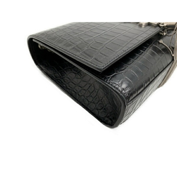 Saint Laurent Paris Kate Tassel Chain Shoulder Curco Style Leather Black - Picture 7 of 9